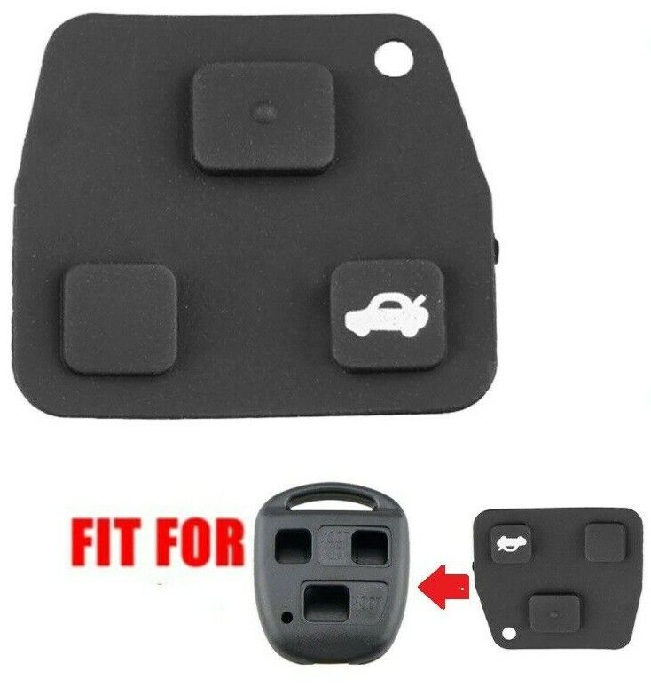 2x Remote Key Fob Rubber Pads for Toyota Avensis Yaris Corolla Rav4