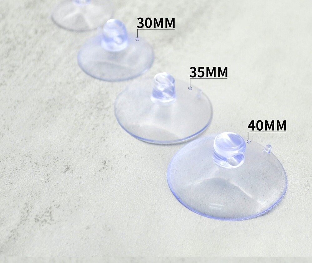 4x Suction Cups 40mm Powerful for Wall Kitchen Bathroom Glass