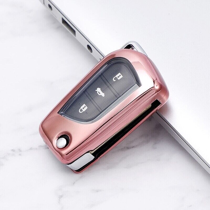 Remote Key Fob Case Cover Toyota Yaris Auris Corolla Avensis Verso Aygo Rav4