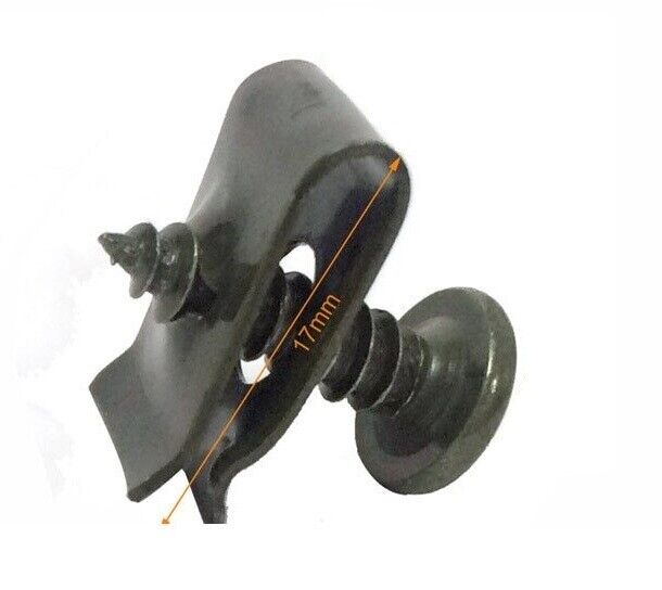 40x Car U-Type Car Bumper Fender Trim Panel Fastener Metal Clips