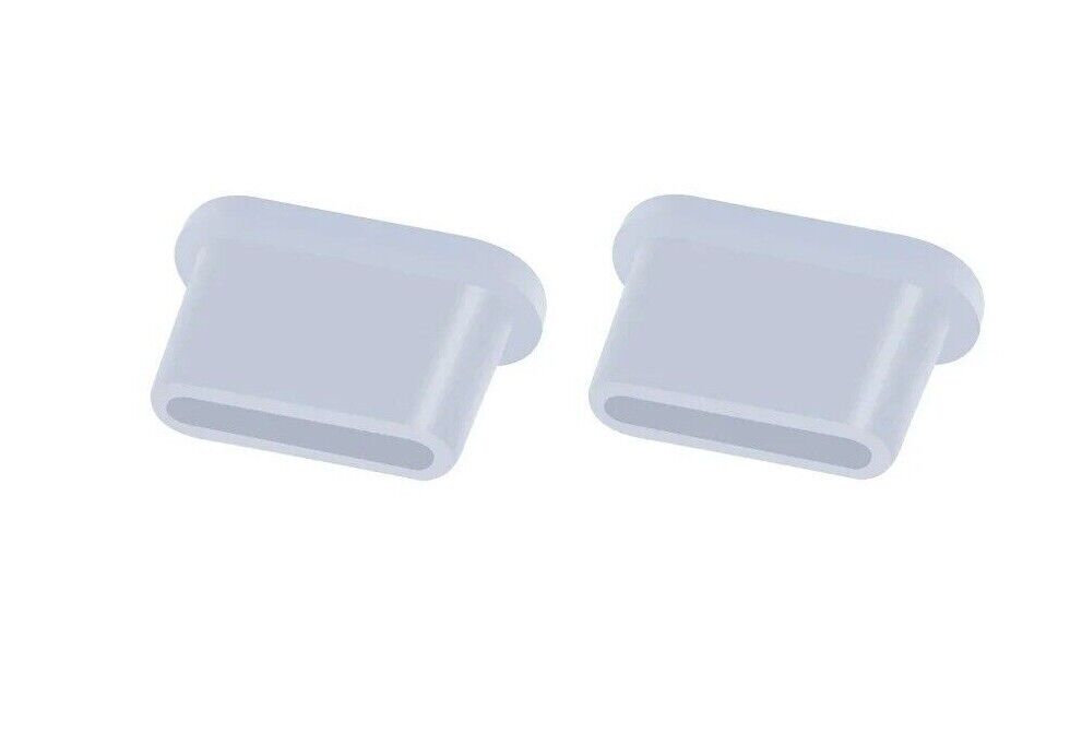 2x Type-C Dust Plug USB Charging Port Protector Silicone Samsung Huawei Xiaomi