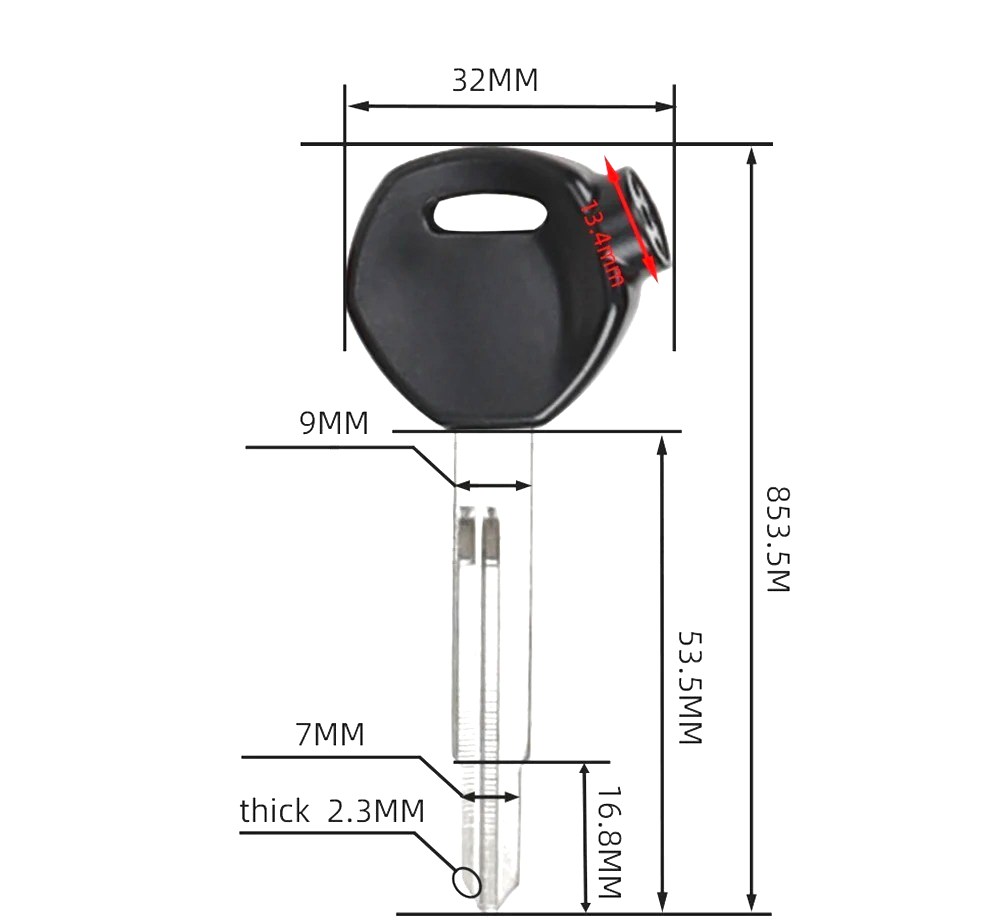 Motorcycle Key fits Honda Scooter DIO AF55 AF56 AF58 55 56 58 Anti-Theft Lock