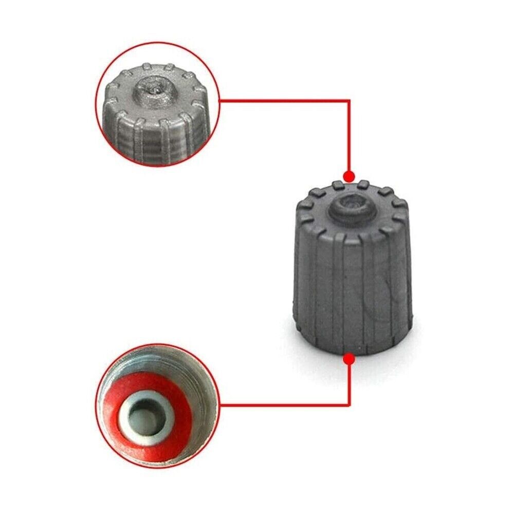 4x Plastic Tyre Valve Dust Cap Covers for Car Van Truck Bike