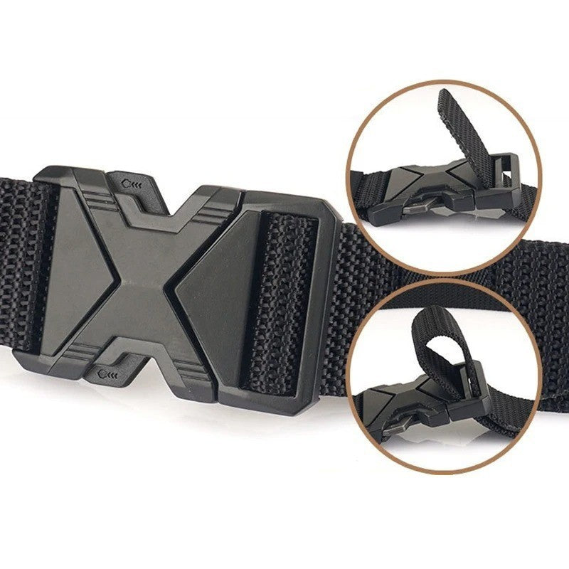 Men's Nylon Belt 125cm Braided Lightweight Breathable Daily Commuter Men's Belt