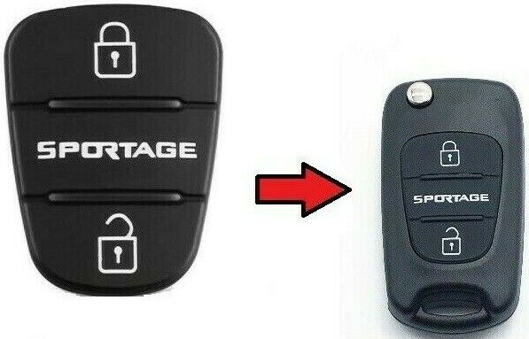 Rubber Pad Replacement Repair for 3 Button Remote Key Fob Kia Sportage