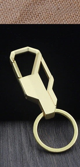 Key Ring Keychain Gold Colour Men Fashion Concise for Car Keys