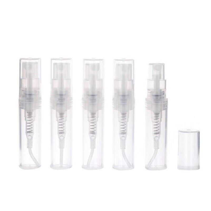 Plastic Clear Spray Bottle 2ml for Perfume Cosmetic After Shave Travel