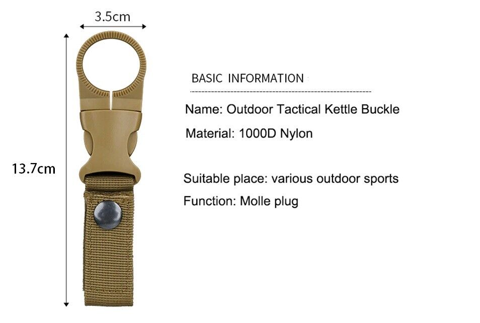 Bottle Holding Tool Backpack Camping Hanger Hook Travelling Accessories