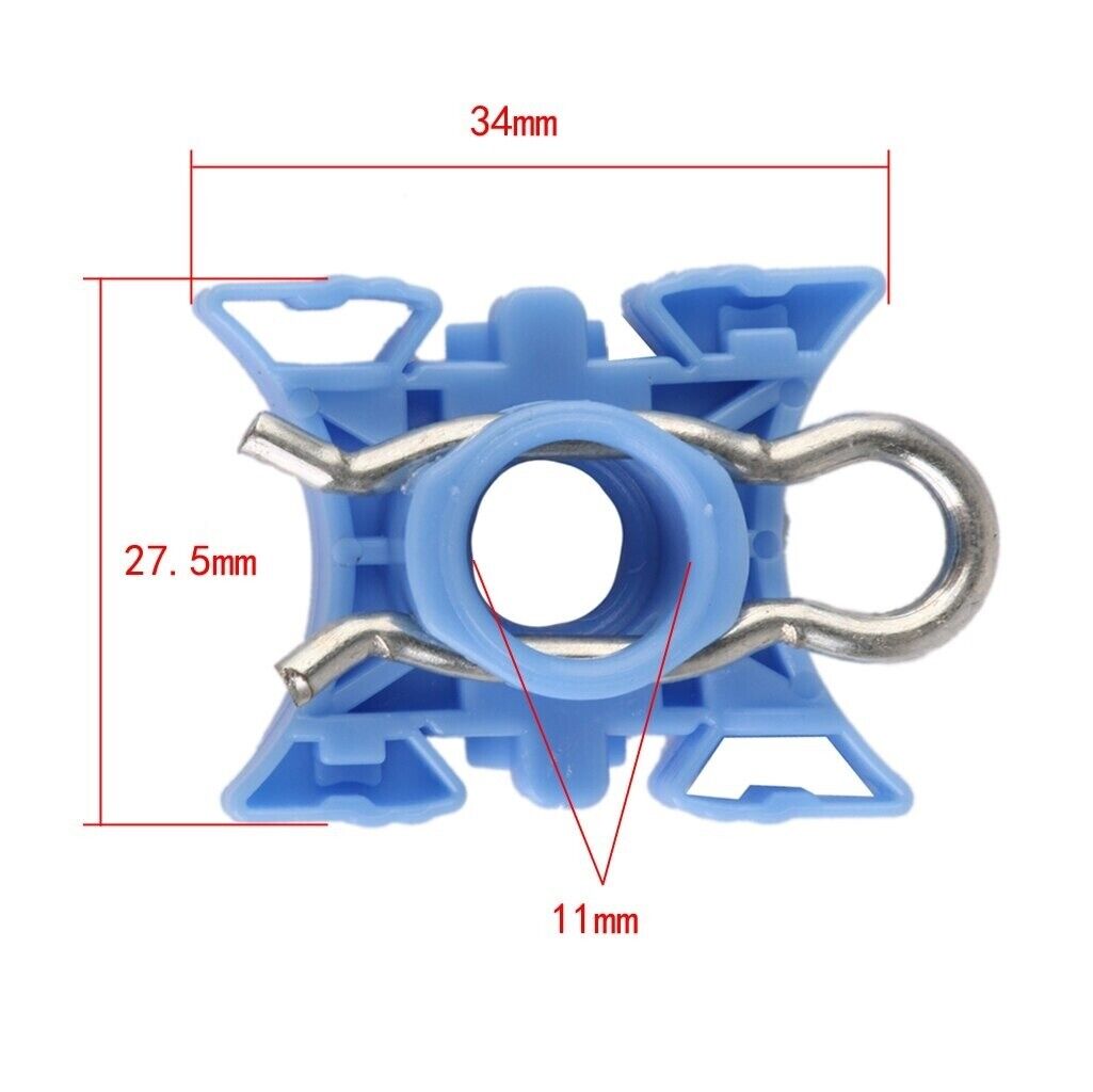 4x Volvo Window Regulator Sliding Pivot Clips (51321938884)