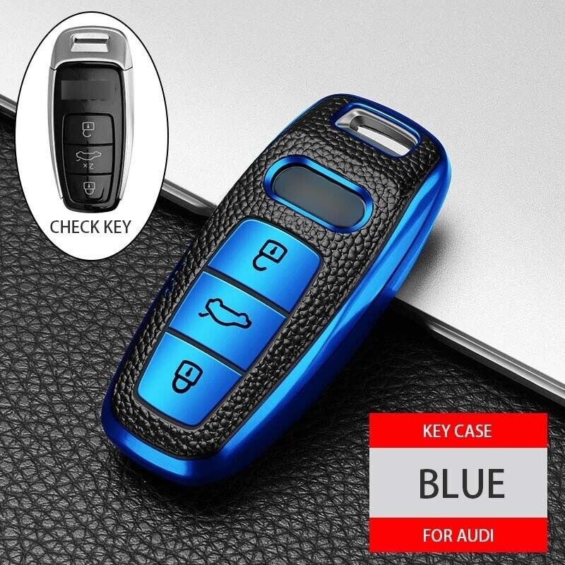 Remote Key Fob Cover Case Audi A3 A4 B9 A6 C8 A7 S7 4K A8 D5 S8 Q7 Q8 SQ8