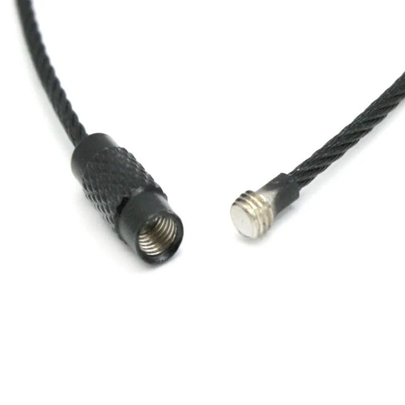 1x Cable Luggage Lock Stainless Steel Wire Keychain Ring Mini Lock Random Colour