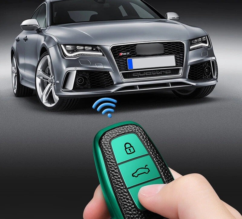 Remote Key Fob Cover Case Audi A3 A4 B9 A6 C8 A7 S7 4K A8 D5 S8 Q7 Q8 SQ8