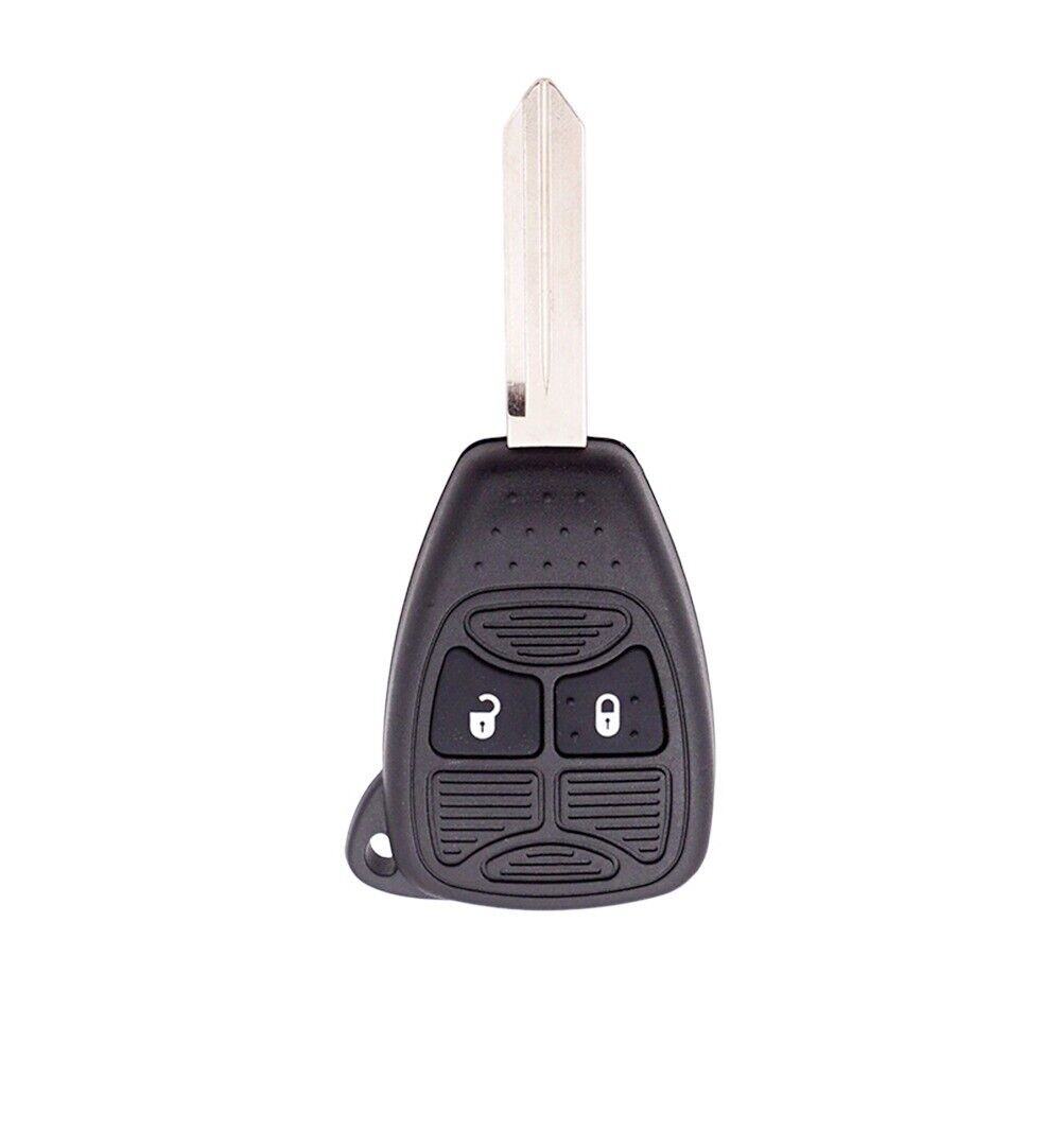 2 Button Key Fob Shell with Uncut Blade Chrysler Aspen 300 Dodge RAM Caravan