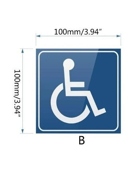 1x Car Window Bumper Disabled Badge Sticker Decal Adhesive Auto Sticker Decal