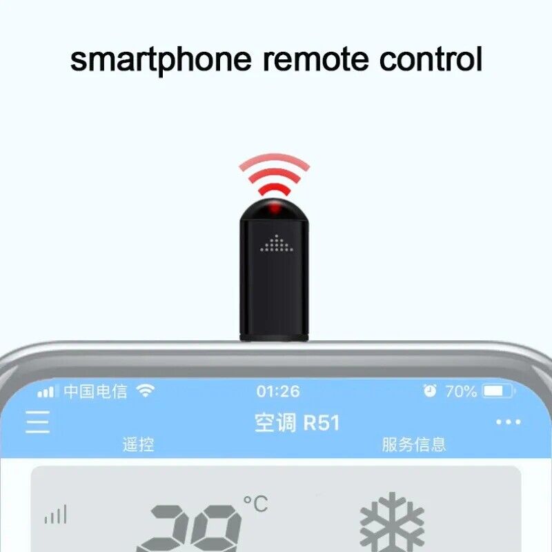 Phone Remote Control IR Blasters Type C Micro Lightning Universal TV Adapter