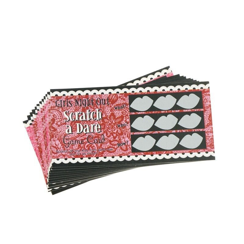 Hen Night Out Dare Scratch Cards Pack of 12 Girls Night Out