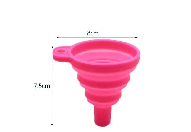 Car Funnel Petrol Diesel Water Oil Filling Universal Silicone Funnel