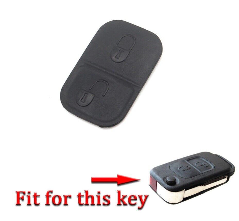 2 Button Remote Key Fob Rubber Pad Repair Insert Mercedes Benz A C E S