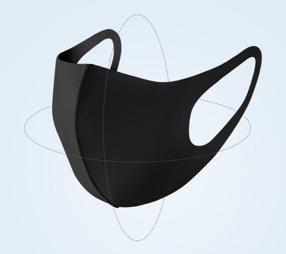 FACE MASK REUSABLE WASHABLE 4 COLOURS (BLACK, PINK, BLUE, GREY)