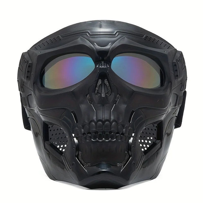 Motorcycle Skull Mask Wind Goggles Outdoor Sports Riding Glasses