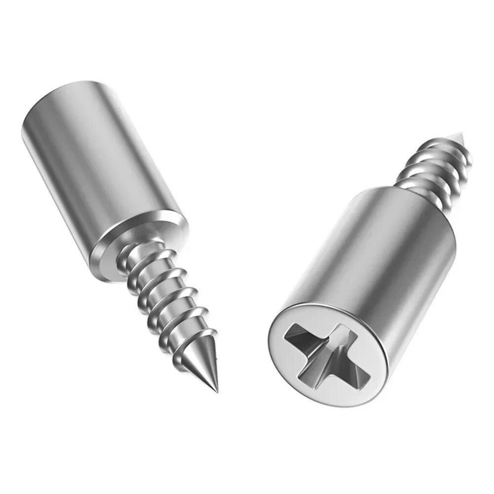 10x Self-Tapping Screw Cabinet Bracket Laminate Support Glass Studs