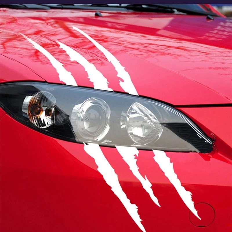 Car Sticker Reflective Claw Scratch Stripe Marks Headlight Decal Auto Vinyl