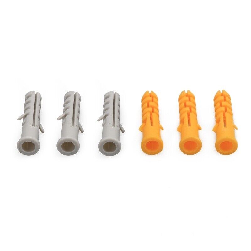 Wall Plugs M6 30mm Expansion Plastic Screw Plug Tube (Use with M4 Screws)