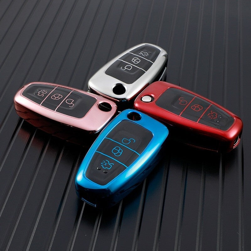 Key Case Cover for Ford Focus 2 3 MK3 Ecosport Kuga Escape Fiesta C-Max S-Max