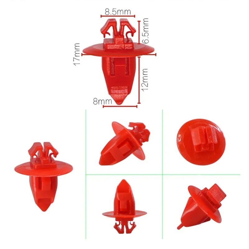10x Fender Retainer Moulding Clips fits Toyota Land Cruiser 90904-67037