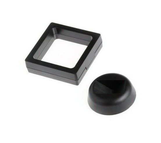 Coin Jewellery Display Frame Holder Box (Black, White) 3D Floating View