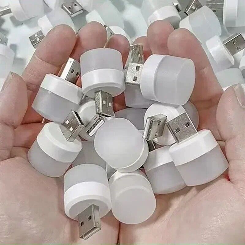 Mini USB Night Lamp Warm White Eye Protection Book Reading Light USB Plug PC