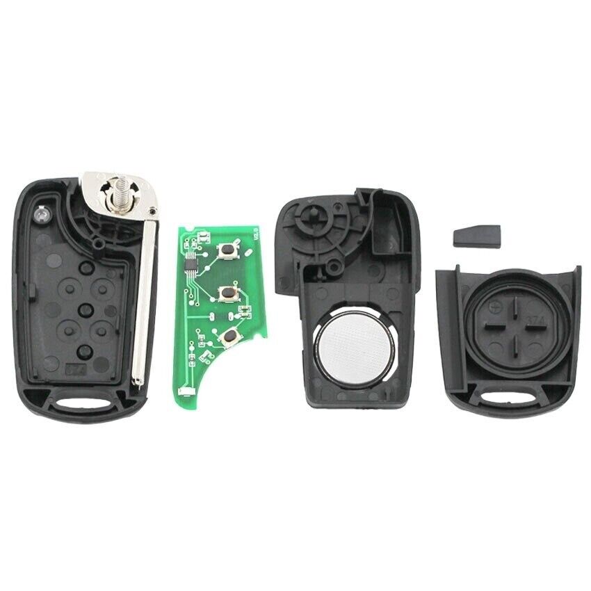 Hyundai Flip Remote Key Fob 433MHz ID46 for i20 i30 ix35 + Battery