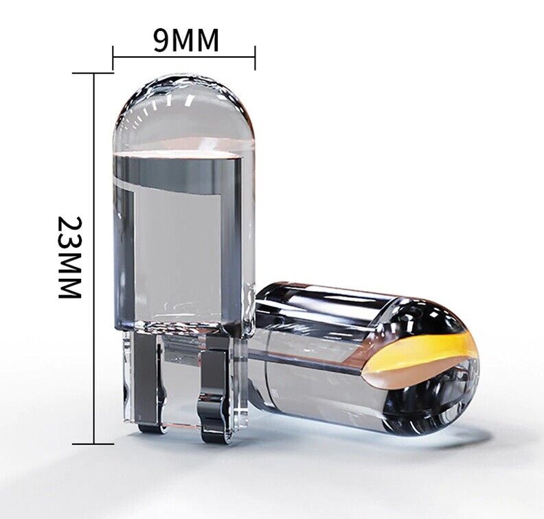 T10 W5W 501 LED Push in Bulb Side Light Interior Light License Plate (7Colours)