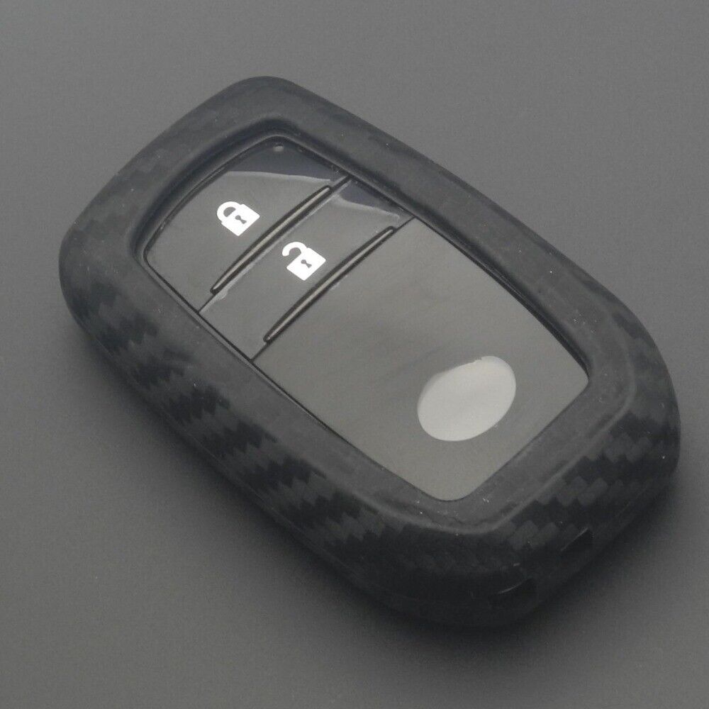 Toyota Hilux Innova Rav4 Fortuner Carbon Remote Key Fob Case Cover