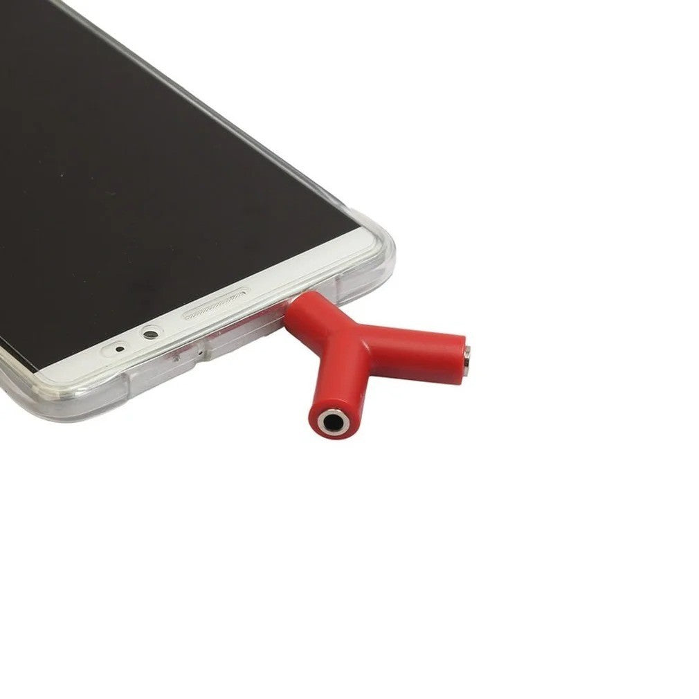 3.5mm Jack Mini Y Shape Male to 2 Female M/F Two-way Headphones Splitter