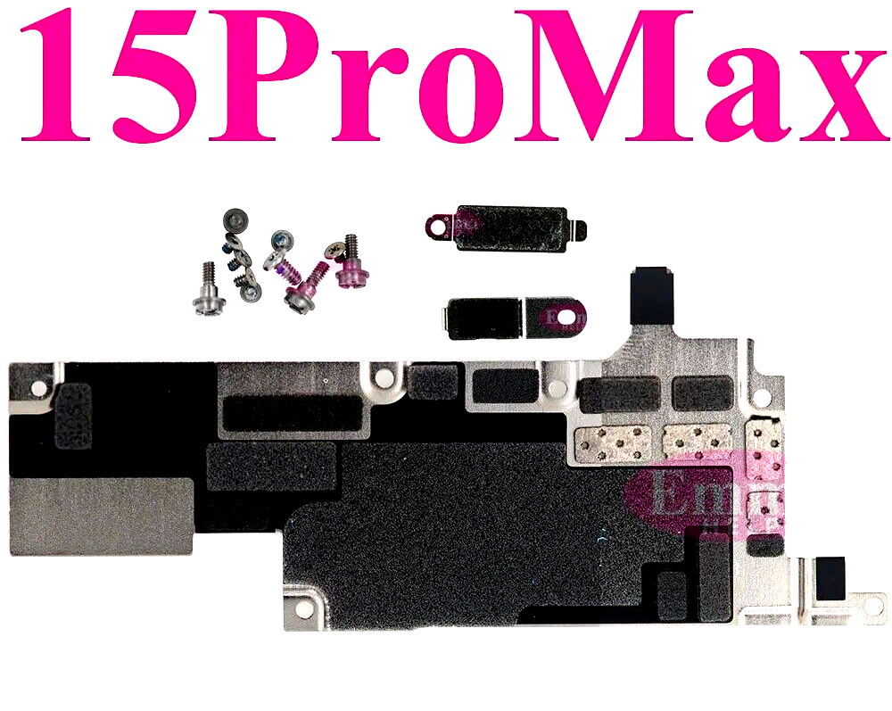 Inner Metal Cover Plate Mainboard inner Iron with Screws for iPhone 15 Plus Pro