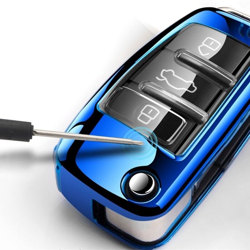 3 Button Remote Key Fob Cover Key Case Audi Audi C5 C6 R8 A1 A3 Q3 A4
