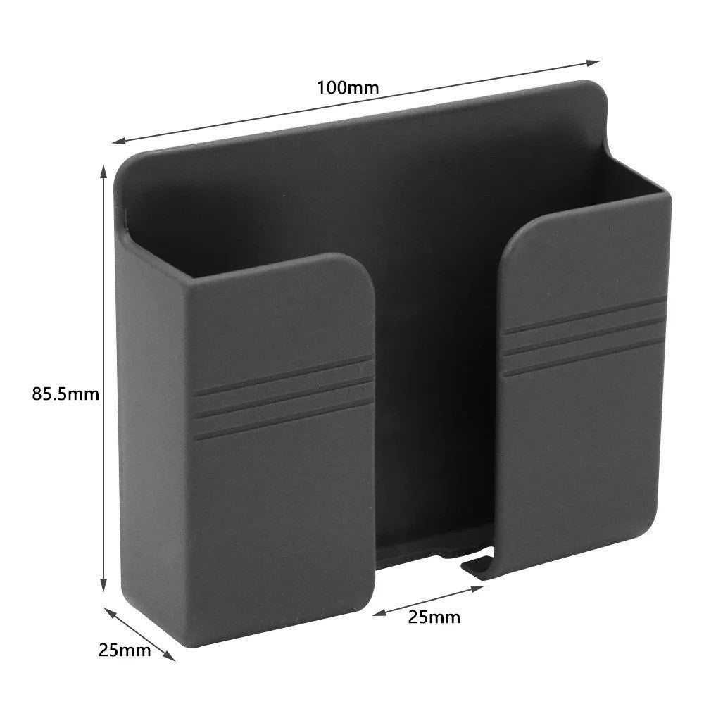 Wall Mounted Phone Holder Multifunction Punch Free Organizer TV Remote Control