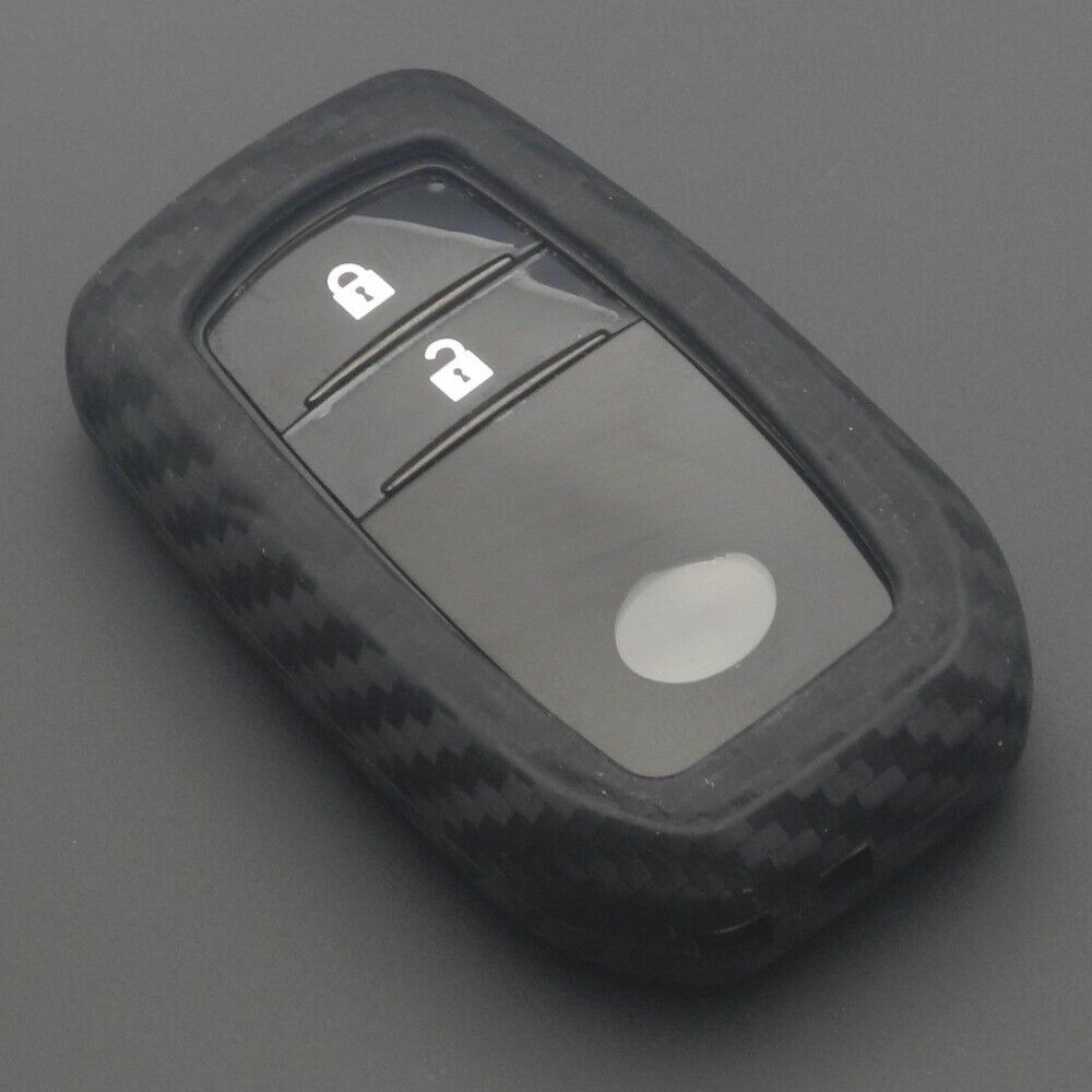 Toyota Hilux Innova Rav4 Fortuner Carbon Remote Key Fob Case Cover