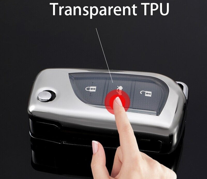 Red Toyota Auris Corolla Avensis Verso Yaris Aygo Rav4 Remote Key Fob Case Cover