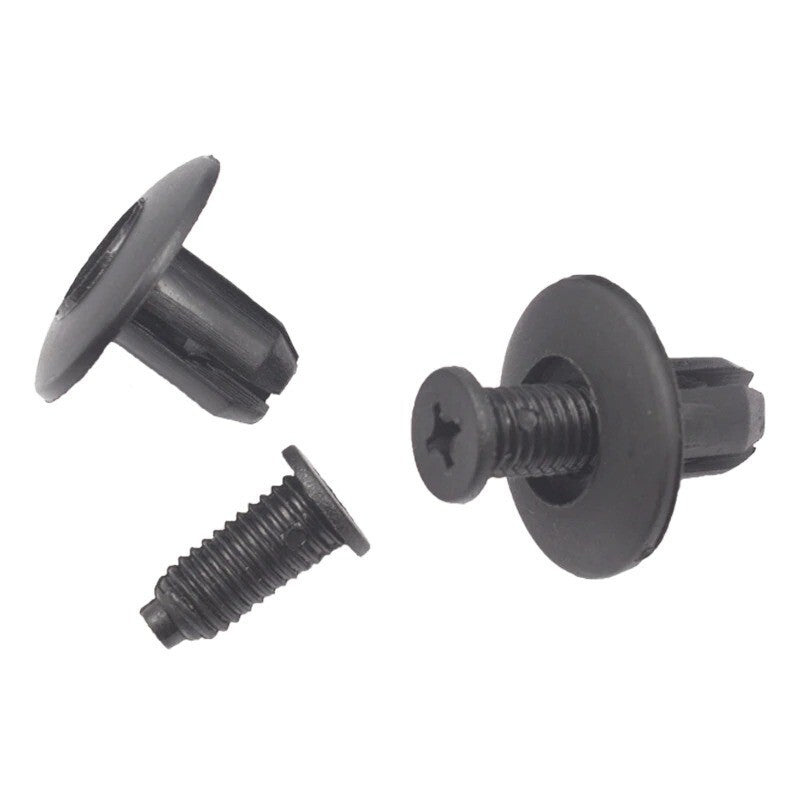 10x 8mm Hole Car Plastic Bumper Door Screw Push In Type Expanding Rivet Clips