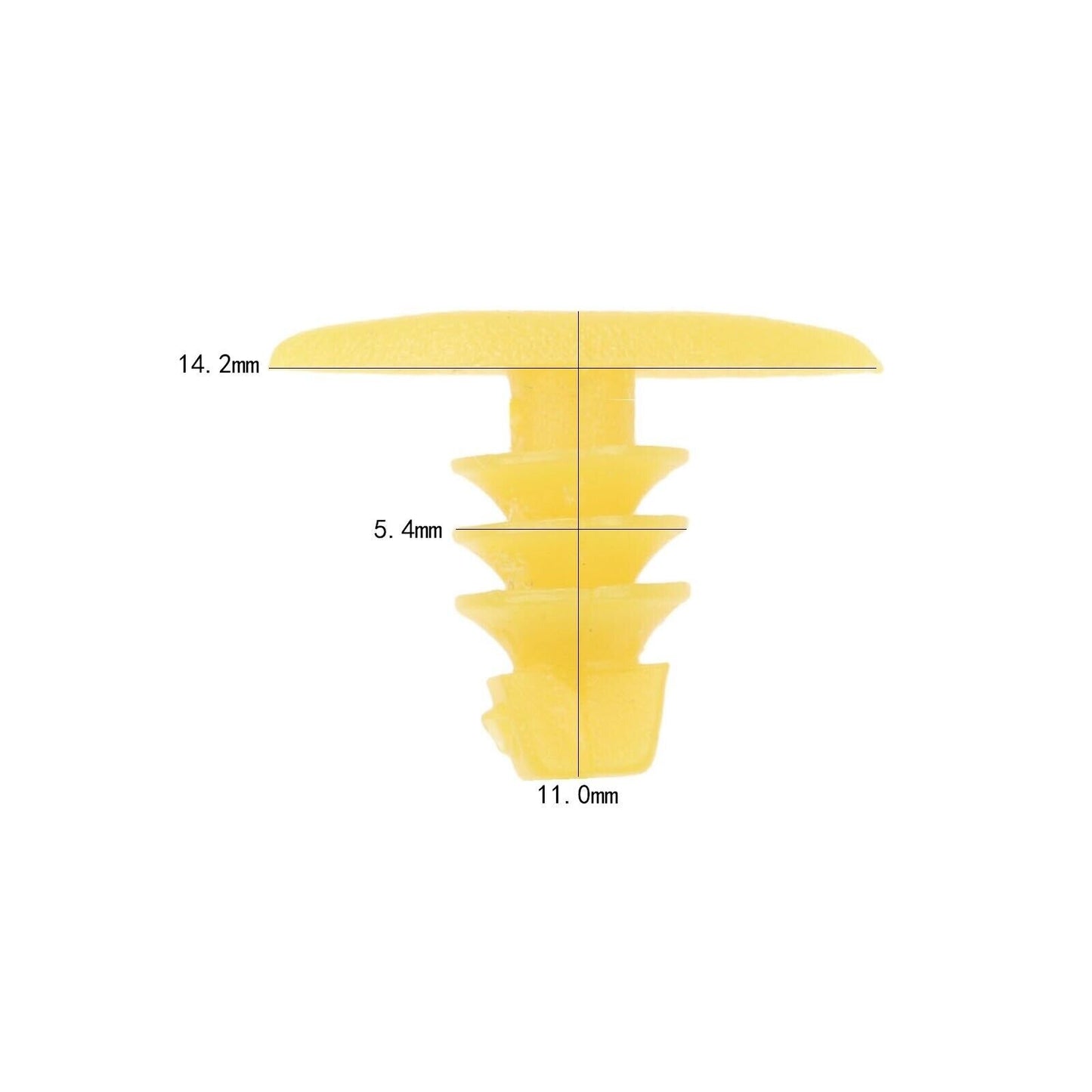 BMW Toyota Honda Mazda 10x Weatherstrip Retainers Rivet Clips 5.4mm