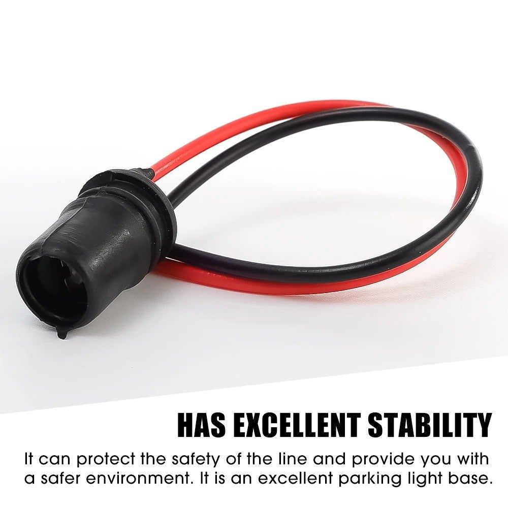 2x Light Connectors Sockets Cars Motorcycles T10 W5W Instrument Lights Adapters