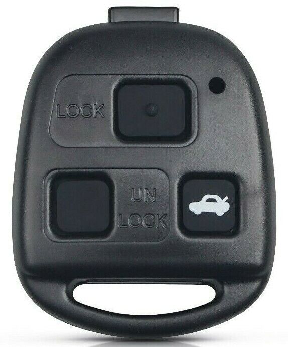 Toyota Yaris Corolla Tarago Camry Lexus Key Shell + 3 Button Rubber Pad