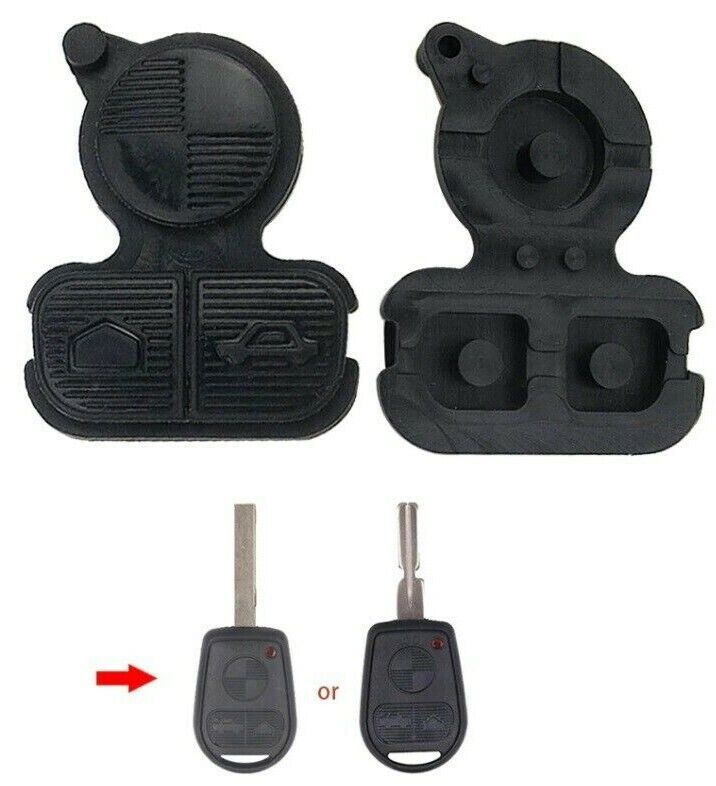 2x BMW Key Rubber Button Pads for Series 3 5 7 E36 E38 E39 Z3 Z4 Z8