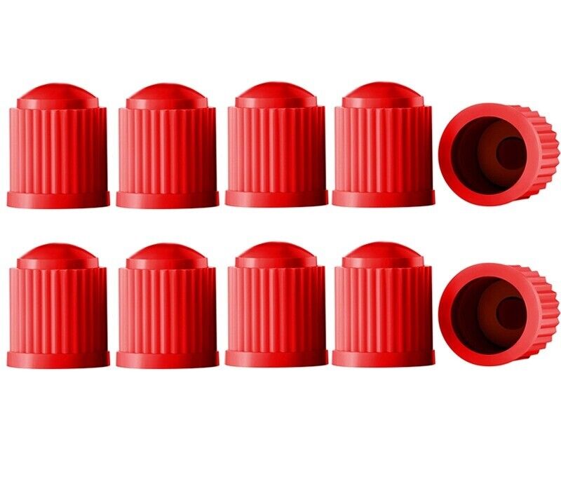 4x Plastic Valve Caps with O Rubber Ring Inside Universal Stem Covers