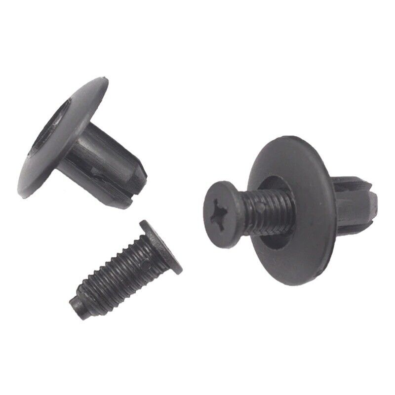 10x 8mm Hole Car Plastic Bumper Door Screw Push In Type Expanding Rivet Clips