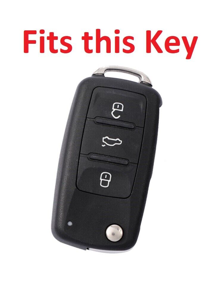 TPU Key Case Cover VW Skoda Polo Golf Passat Beetle Caddy T5 Tiguan Jetta