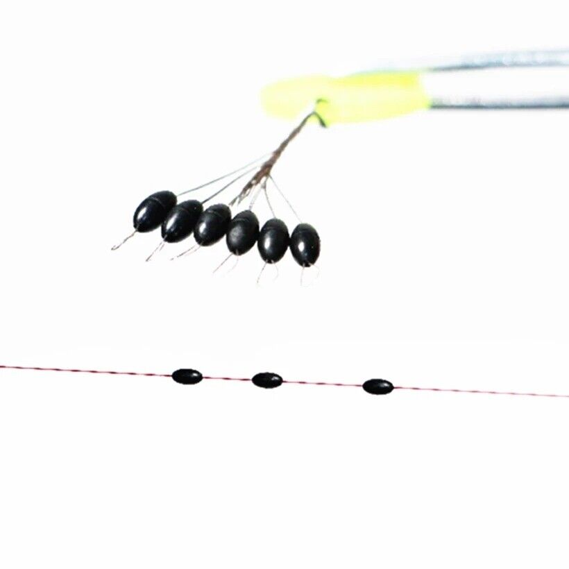 1x Oval Stopper Fishing Float Rubber Space Beans Sea Carp Fly Fishing Bobber