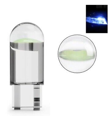 T10 W5W 501 LED Push in Bulb Side Light Interior Light License Plate (7Colours)